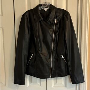 Time and Tru Faux Leather Jacket